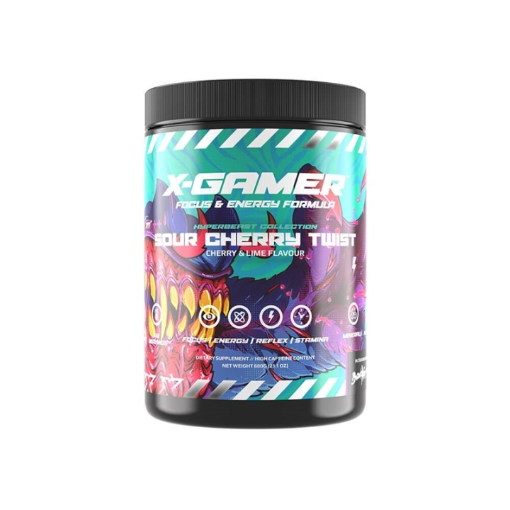 X-GAMER X-Tubz Sour Cherry Twist 600g i gruppen Datautstyr / GAMING / Energidrikke for gamere hos TP E-commerce Nordic AB (A00407)