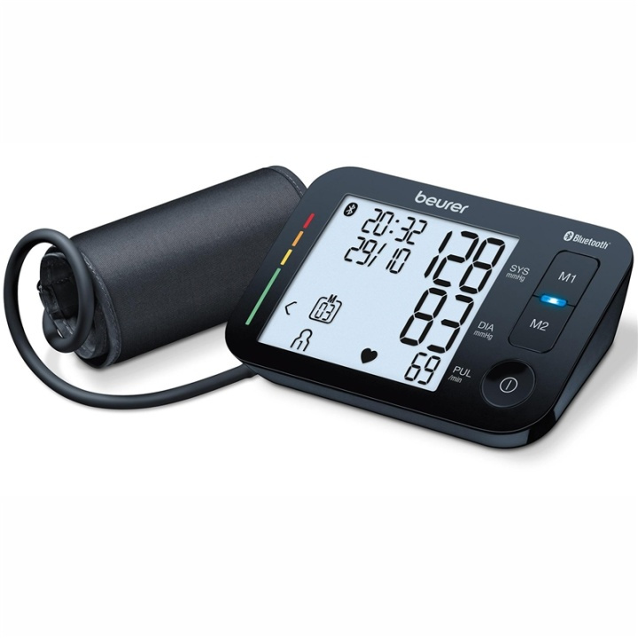 Beurer Blodtrykksmåler for overarm BM 54, Bluetooth i gruppen HELSE OG SKJØNNHET / Helsepleie / Blodtrykksmålere hos TP E-commerce Nordic AB (A00563)