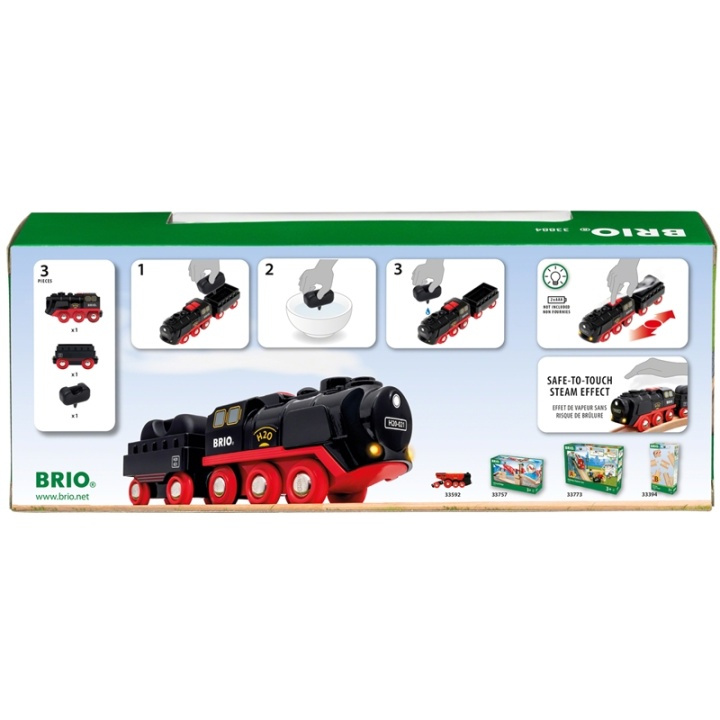 Brio 33884 Batteridrevet dampmaskin i gruppen LEKER, BARN OG BABY / Leker / Byggeleker / Brio Tågbanor hos TP E-commerce Nordic AB (A00587)