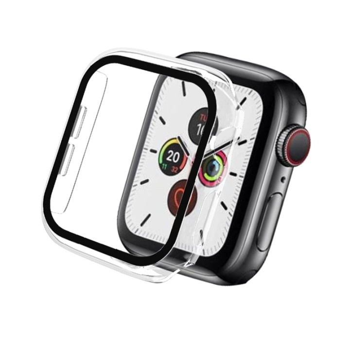 Champion Full cover Case Apple Watch SE/6/5/4 40mm, Transparent i gruppen SMARTTELEFON & NETTBRETT / Trening, hjem og fritid / Apple Watch og tilbehør / Tilbehør hos TP E-commerce Nordic AB (A00622)