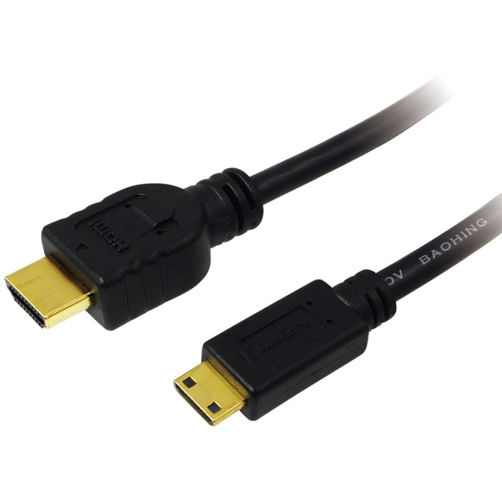 LogiLink HDMI - Mini HDMI-kabel 4K 1,5 m i gruppen Elektronikk / Kabler og adaptere / HDMI / Kabler hos TP E-commerce Nordic AB (A00853)