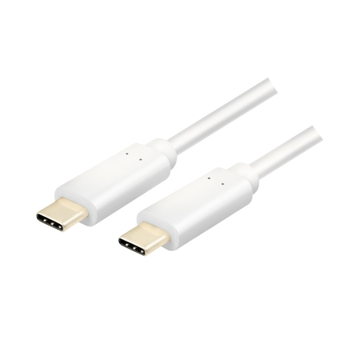 LogiLink USB-C - USB-C-kabel USB 3.2 Gen2x1 60W 1m hvit i gruppen SMARTTELEFON & NETTBRETT / Ladere og Kabler / Kabler / Kabler type C hos TP E-commerce Nordic AB (A00856)