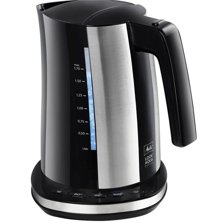 Melitta Vannkoker Look Aqua 2.0 DeLuxe Svart i gruppen HJEM, HUS OG HAGE / Husholdningsapparater / Vann og juice / Vannkokere hos TP E-commerce Nordic AB (A00882)