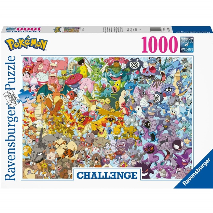 Ravensburger Puslespillutfordring Puz.-Pokémon 1000p i gruppen SPORT, FRITID & HOBBY / Hobby / Puslespill hos TP E-commerce Nordic AB (A00978)