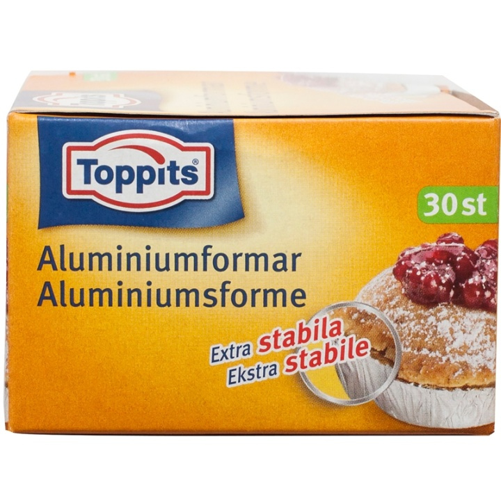 Toppits Bakeformer Aluminium 30stk (Merk 20stk DFP) i gruppen HJEM, HUS OG HAGE / Kjøkkenutstyr / Baketilbehør hos TP E-commerce Nordic AB (A01100)