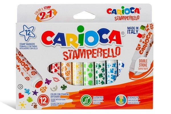 Carioca Stempelpenner 12stk i gruppen LEKER, BARN OG BABY / Leker / Tegne & regne hos TP E-commerce Nordic AB (A01200)