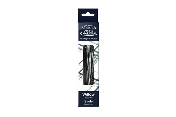 Winsor Willow Charcoal 12 st, Blandade storlekar i gruppen SPORT, FRITID & HOBBY / Hobby / Male & Tegne / Penner, Fargestifter & Blekk hos TP E-commerce Nordic AB (A01203)