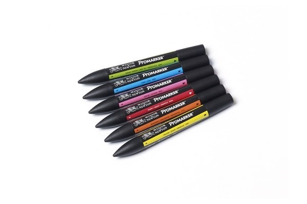 Winsor Promarker 6st, Vibrant Tones i gruppen SPORT, FRITID & HOBBY / Hobby / Male & Tegne / Penner, Fargestifter & Blekk hos TP E-commerce Nordic AB (A01214)