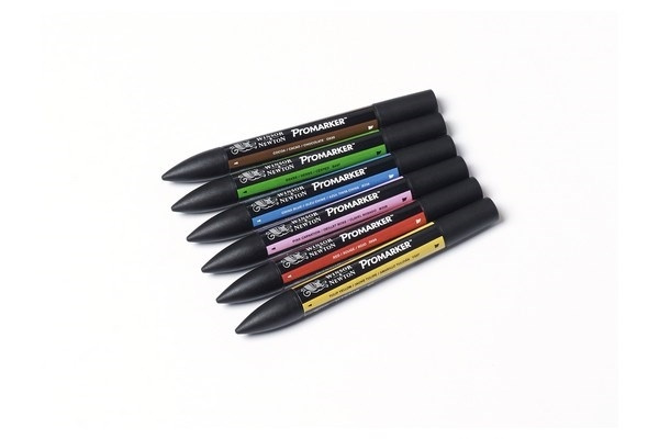 Winsor Promarker 6stk, Mid Tones i gruppen SPORT, FRITID & HOBBY / Hobby / Male & Tegne / Penner, Fargestifter & Blekk hos TP E-commerce Nordic AB (A01215)