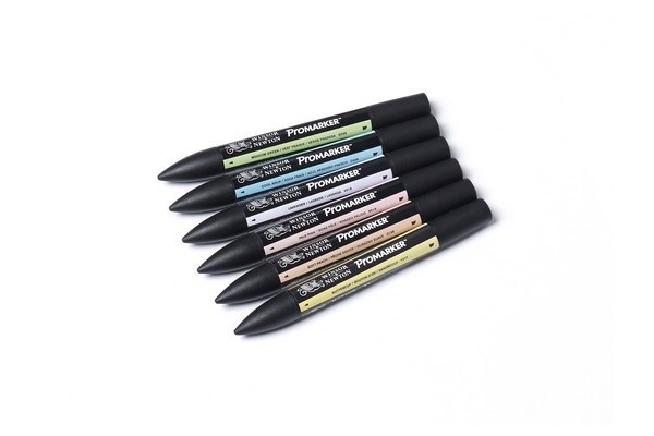 Promarker 6 Pastellfarger i gruppen SPORT, FRITID & HOBBY / Hobby / Male & Tegne / Penner, Fargestifter & Blekk hos TP E-commerce Nordic AB (A01216)