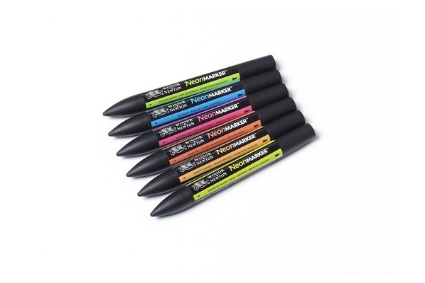 Winsor Promarker Neon Marker, 6 stk i gruppen SPORT, FRITID & HOBBY / Hobby / Male & Tegne / Penner, Fargestifter & Blekk hos TP E-commerce Nordic AB (A01226)