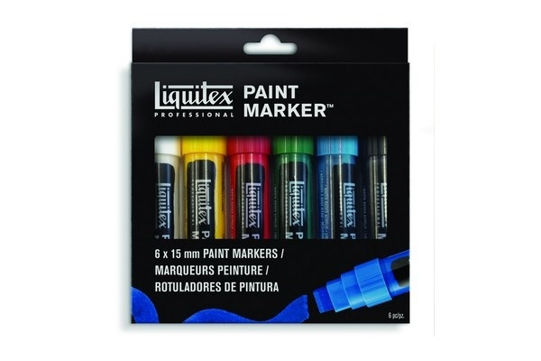 Liquitex Akrylmarkör Wide 6st i gruppen SPORT, FRITID & HOBBY / Hobby / Male & Tegne / Penner, Fargestifter & Blekk hos TP E-commerce Nordic AB (A01242)