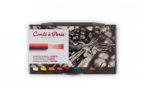 Conté à Paris Soft Pastel Chalk, 10stk i gruppen SPORT, FRITID & HOBBY / Hobby / Male & Tegne / Penner, Fargestifter & Blekk hos TP E-commerce Nordic AB (A01282)