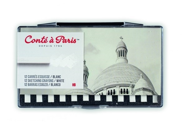 Conté à Paris Pastellkritt HB, hvit i gruppen SPORT, FRITID & HOBBY / Hobby / Male & Tegne / Penner, Fargestifter & Blekk hos TP E-commerce Nordic AB (A01288)