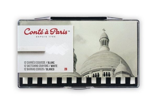 Conté à Paris Pastellkritt 2B, hvit i gruppen SPORT, FRITID & HOBBY / Hobby / Male & Tegne / Penner, Fargestifter & Blekk hos TP E-commerce Nordic AB (A01290)
