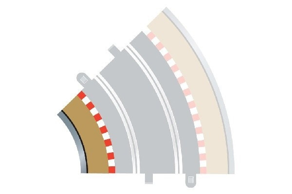 Scalextric Rad 2 indre kanter og barrierer (for C8206) i gruppen LEKER, BARN OG BABY / Radiostyrt / Bilbaner / Tilbehør hos TP E-commerce Nordic AB (A01360)