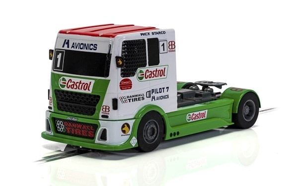 Racing Truck - Rød & Grønn & Hvit i gruppen LEKER, BARN OG BABY / Radiostyrt / Bilbaner / Biler hos TP E-commerce Nordic AB (A01476)