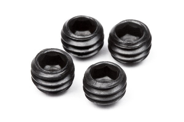 Settskrue M4X3Mm (4 stk.) i gruppen LEKER, BARN OG BABY / Radiostyrt / Reservedeler & Ekstra tilbehør / HPI / Skruer/Fester / Skruer hos TP E-commerce Nordic AB (A01537)