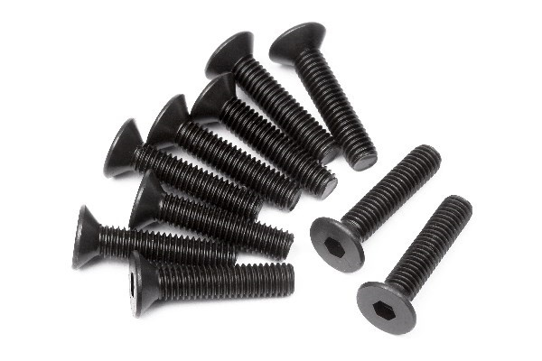 Flat Head Screw M3X14Mm (Hex Socket/10Pcs) i gruppen LEKER, BARN OG BABY / Radiostyrt / Reservedeler & Ekstra tilbehør / HPI / Skruer/Fester / Skruer hos TP E-commerce Nordic AB (A01538)