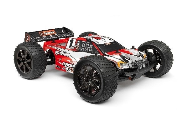 Klar Trophy Truggy Flux-karosseri med vindusmaske og dekal i gruppen LEKER, BARN OG BABY / Radiostyrt / Reservedeler & Ekstra tilbehør / HPI / Karosseri & Tilbehør / Offroad Karosseri (Gjennomsiktig) hos TP E-commerce Nordic AB (A01922)