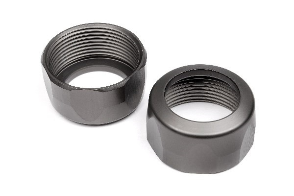 Shock Cap 20X12Mm (Gunmetal (2/Pcs) i gruppen LEKER, BARN OG BABY / Radiostyrt / Reservedeler & Ekstra tilbehør / HPI / Reservedeler & Tuning / Støtdempere hos TP E-commerce Nordic AB (A01979)