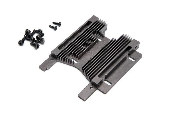 Hd kjøleribbe motorplate 10Mm (7075S/Grå) i gruppen LEKER, BARN OG BABY / Radiostyrt / Reservedeler & Ekstra tilbehør / HPI / Reservedeler & Tuning / Chassideler hos TP E-commerce Nordic AB (A02004)