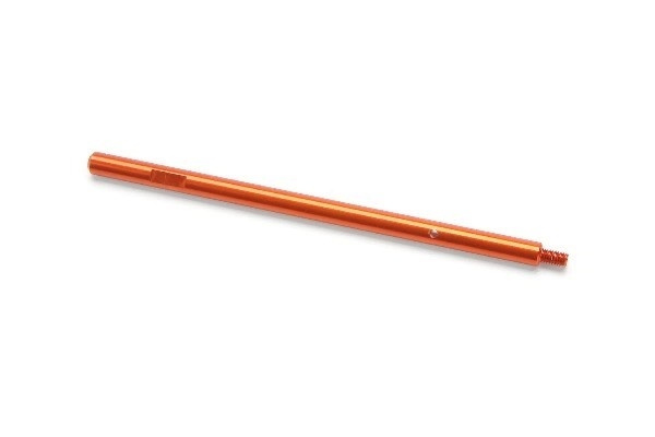 Bakakselaksel i aluminium 6.3X130Mm (oransje) i gruppen LEKER, BARN OG BABY / Radiostyrt / Reservedeler & Ekstra tilbehør / HPI / Reservedeler & Tuning / Drivlinje hos TP E-commerce Nordic AB (A02041)