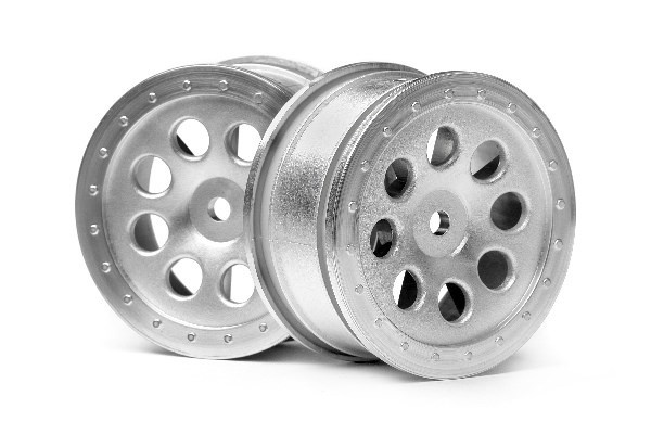 St-8 Wheel Matte Chrome (0Mm Offset/2Pcs) i gruppen LEKER, BARN OG BABY / Radiostyrt / Reservedeler & Ekstra tilbehør / HPI / Felger / Offroad hos TP E-commerce Nordic AB (A02043)