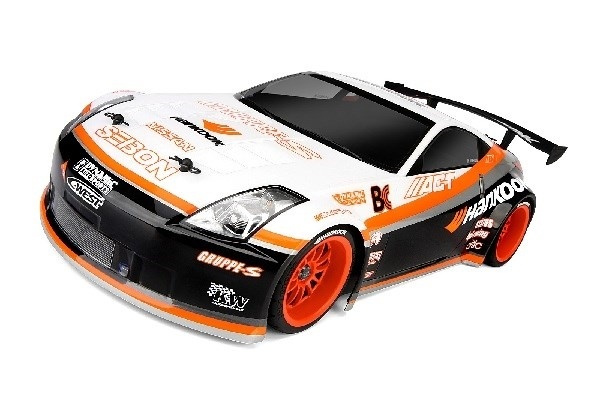 Nissan 350Z Hankook karosseri (200Mm) i gruppen LEKER, BARN OG BABY / Radiostyrt / Reservedeler & Ekstra tilbehør / HPI / Karosseri & Tilbehør / Onroad Karosseri (Gjennomsiktig) hos TP E-commerce Nordic AB (A02108)