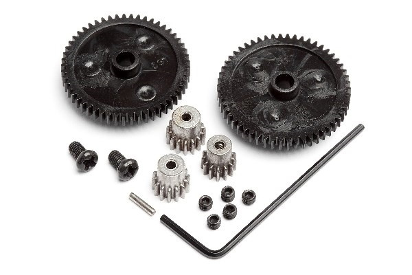 Spur Gear Set (2Pcs)/Pinion Gear Set (3Pcs) i gruppen LEKER, BARN OG BABY / Radiostyrt / Reservedeler & Ekstra tilbehør / HPI / Reservedeler & Tuning / Drev hos TP E-commerce Nordic AB (A02182)