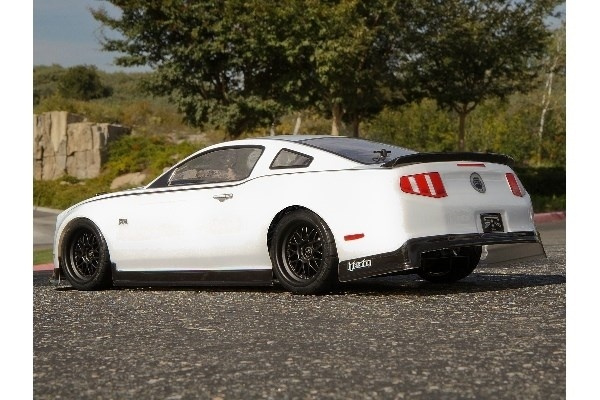 2011 Ford Mustang RTR-karosseri (200mm) i gruppen LEKER, BARN OG BABY / Radiostyrt / Reservedeler & Ekstra tilbehør / HPI / Karosseri & Tilbehør / Onroad Karosseri (Gjennomsiktig) hos TP E-commerce Nordic AB (A02214)