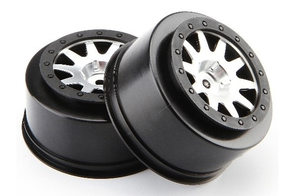 Mk.10 V2-hjul matt krom (4,5 mm offset/2 stk.) i gruppen LEKER, BARN OG BABY / Radiostyrt / Reservedeler & Ekstra tilbehør / HPI / Felger / Offroad hos TP E-commerce Nordic AB (A02221)
