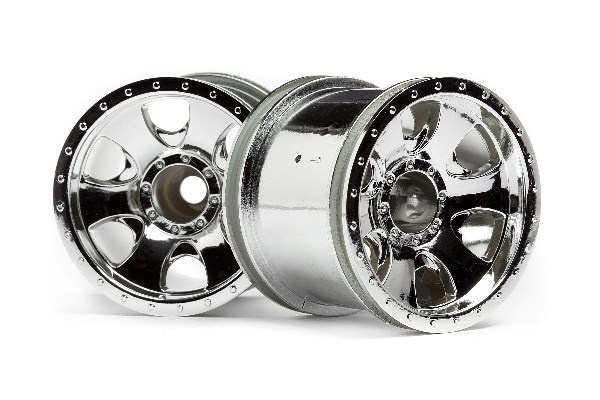 Warlock Wheel Chrome (2.2In/2Pcs) i gruppen LEKER, BARN OG BABY / Radiostyrt / Reservedeler & Ekstra tilbehør / HPI / Felger / Offroad hos TP E-commerce Nordic AB (A02265)