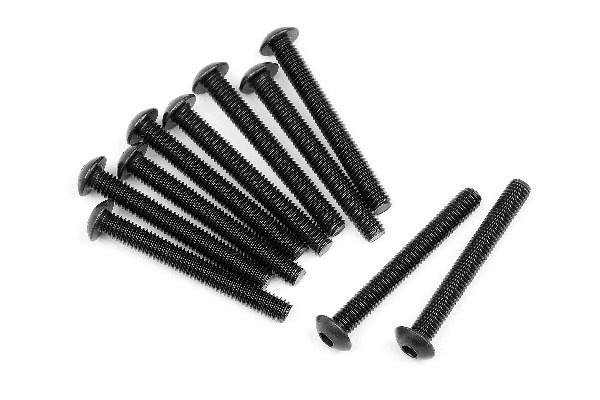 Button Head Screw M3X25Mm (10Pcs) i gruppen LEKER, BARN OG BABY / Radiostyrt / Reservedeler & Ekstra tilbehør / HPI / Skruer/Fester / Skruer hos TP E-commerce Nordic AB (A02366)