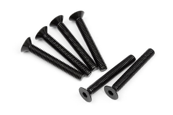 Flat Head Screw M4X30Mm (Hex Socket/6Pcs) i gruppen LEKER, BARN OG BABY / Radiostyrt / Reservedeler & Ekstra tilbehør / HPI / Skruer/Fester / Skruer hos TP E-commerce Nordic AB (A02377)