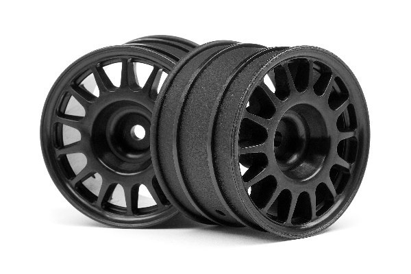 Wr8 Rally Off-Road Wheel Black (48X33Mm/2Pcs) i gruppen LEKER, BARN OG BABY / Radiostyrt / Reservedeler & Ekstra tilbehør / HPI / Felger / Offroad hos TP E-commerce Nordic AB (A02379)