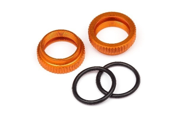 Aluminum Shock Adjuster (Orange/2Pcs) i gruppen LEKER, BARN OG BABY / Radiostyrt / Reservedeler & Ekstra tilbehør / HPI / Reservedeler & Tuning / Støtdempere hos TP E-commerce Nordic AB (A02389)