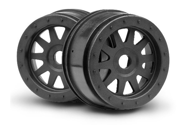 Tr-10 Glue-Lock Wheel Gunmetal (120X60Mm/2Pcs) i gruppen LEKER, BARN OG BABY / Radiostyrt / Reservedeler & Ekstra tilbehør / HPI / Felger / Offroad hos TP E-commerce Nordic AB (A02410)