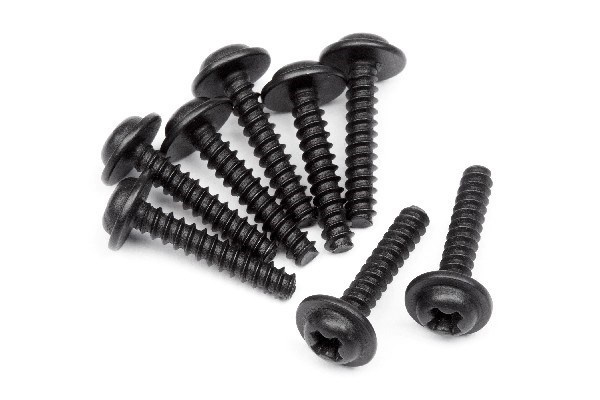 Tp. Flanged Screw M3X15Mm (8Pcs) i gruppen LEKER, BARN OG BABY / Radiostyrt / Reservedeler & Ekstra tilbehør / HPI / Skruer/Fester / Skruer hos TP E-commerce Nordic AB (A02503)