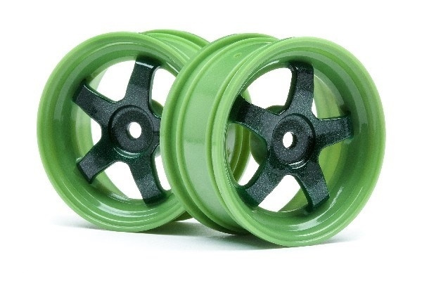 Work Meister S1 Wheel Green 26Mm (0Mm Os/2Pcs) i gruppen LEKER, BARN OG BABY / Radiostyrt / Reservedeler & Ekstra tilbehør / HPI / Felger / Onroad hos TP E-commerce Nordic AB (A02553)