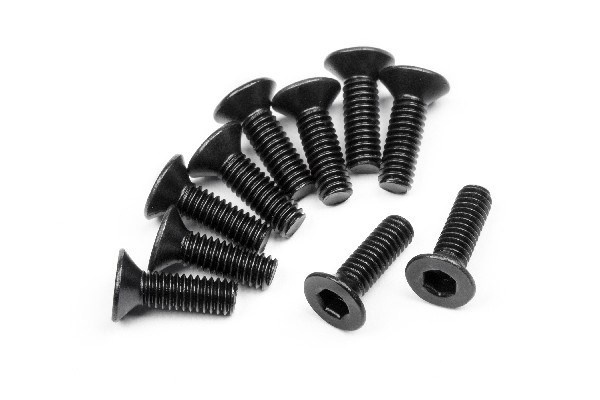 Flat Head Screw M2.5X8Mm (Hex Socket/10Pcs) i gruppen LEKER, BARN OG BABY / Radiostyrt / Reservedeler & Ekstra tilbehør / HPI / Skruer/Fester / Skruer hos TP E-commerce Nordic AB (A02589)