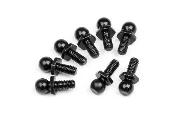 Low Profile Ball Stud 4.8X12Mm (8Pcs) i gruppen LEKER, BARN OG BABY / Radiostyrt / Reservedeler & Ekstra tilbehør / HPI / Skruer/Fester / Ball Bearing hos TP E-commerce Nordic AB (A02629)