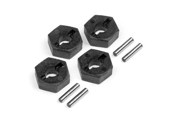 12Mm hjulnav med sekskant (4 deler) i gruppen LEKER, BARN OG BABY / Radiostyrt / Reservedeler & Ekstra tilbehør / HPI / Reservedeler & Tuning / Drivlinje hos TP E-commerce Nordic AB (A02651)