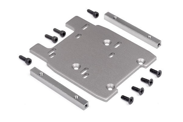 Motorplate (grå/4Mm) i gruppen LEKER, BARN OG BABY / Radiostyrt / Reservedeler & Ekstra tilbehør / HPI / Reservedeler & Tuning / Chassideler hos TP E-commerce Nordic AB (A02670)