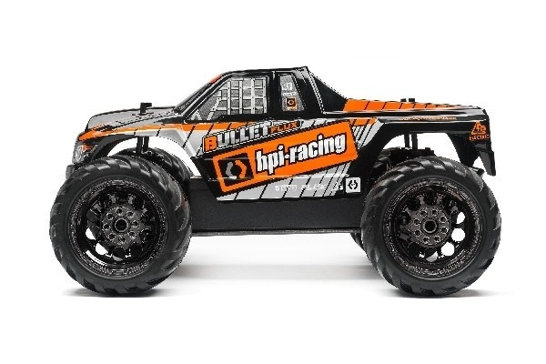 Bullet Mt Clear Body m/ Nitro/Flux-dekaler i gruppen LEKER, BARN OG BABY / Radiostyrt / Reservedeler & Ekstra tilbehør / HPI / Karosseri & Tilbehør / Offroad Karosseri (Gjennomsiktig) hos TP E-commerce Nordic AB (A02682)