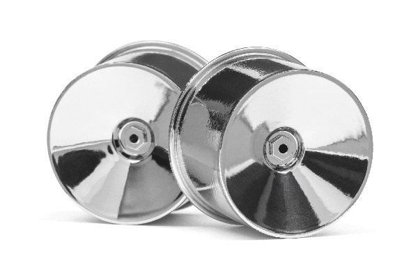 Q32 Dish Wheel Set (Chrome/22X14/4Pcs) i gruppen LEKER, BARN OG BABY / Radiostyrt / Reservedeler & Ekstra tilbehør / HPI / Reservedeler & Tuning / Drivlinje hos TP E-commerce Nordic AB (A02703)