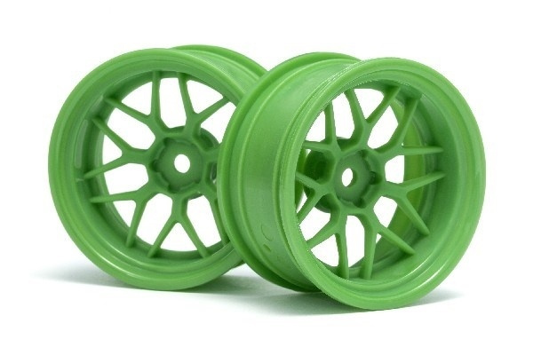 Tech 7 Wheel Green 52X26X+9Mm Offset (2Pcs) i gruppen LEKER, BARN OG BABY / Radiostyrt / Reservedeler & Ekstra tilbehør / HPI / Felger / Onroad hos TP E-commerce Nordic AB (A02730)