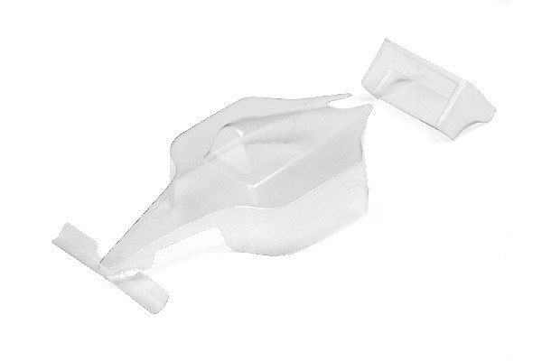 Formula Q32 Body And Wing Set (Clear) i gruppen LEKER, BARN OG BABY / Radiostyrt / Reservedeler & Ekstra tilbehør / HPI / Reservedeler & Tuning / Chassideler hos TP E-commerce Nordic AB (A02743)