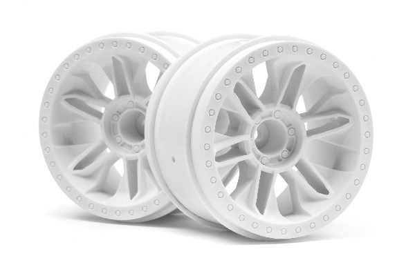 6-Shot St Wheel (White/2Pcs) i gruppen LEKER, BARN OG BABY / Radiostyrt / Reservedeler & Ekstra tilbehør / HPI / Felger / Offroad hos TP E-commerce Nordic AB (A02747)