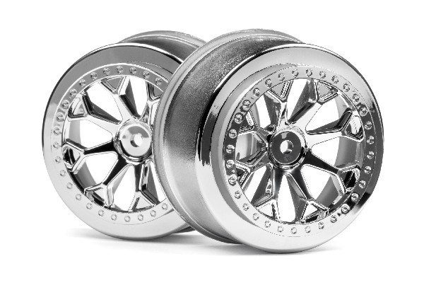 8-Shot Sc Wheel (Chrome/2Pcs) i gruppen LEKER, BARN OG BABY / Radiostyrt / Reservedeler & Ekstra tilbehør / HPI / Felger / Offroad hos TP E-commerce Nordic AB (A02748)